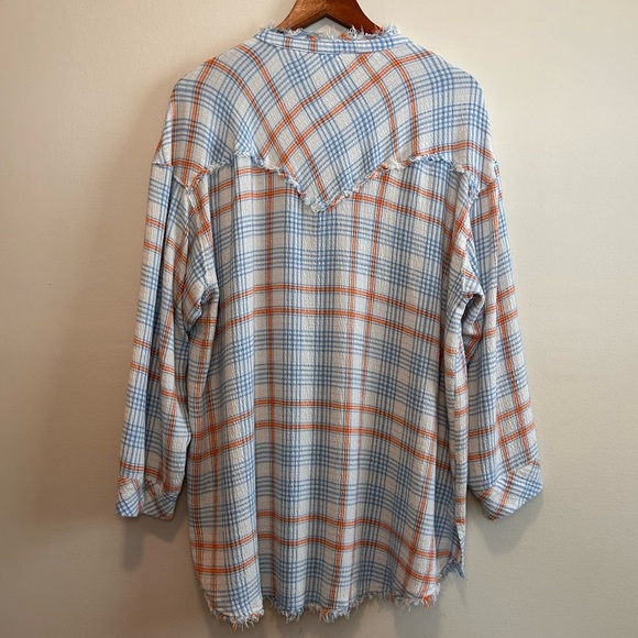 Intimately FP Plaid About You Button-up Sleep Shirt - Picture 3 of 4